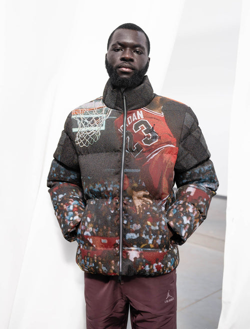 A MA MANI¨¦RE X JORDAN BRAND ALL OVER PRINT PUFFER JACKET